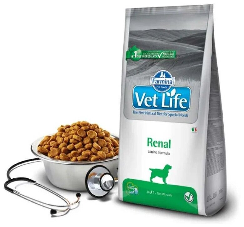 Сухой корм для собак Farmina Vet Life, при заболеваниях почек 2 кг