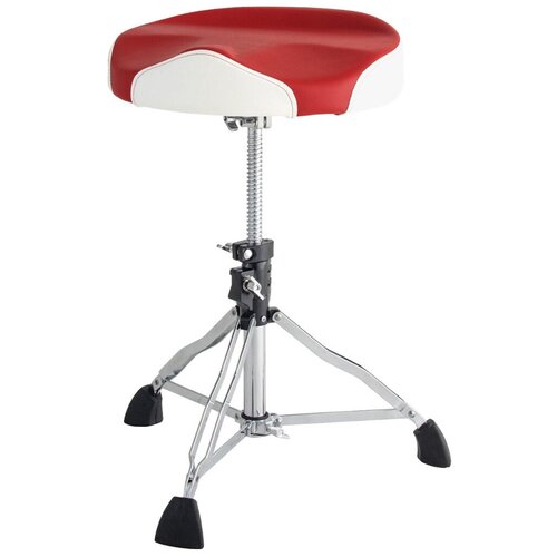 PSN-13RW Табурет ударника, мотоседло, красный/белый, Dixon
