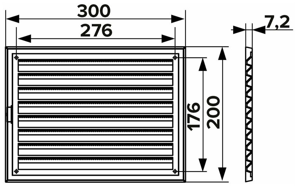 Решетка ЭРА 300х200 3020RZN разъемная - фотография № 7