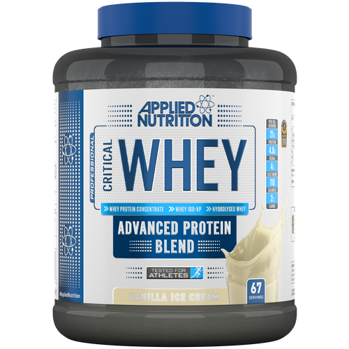 Протеин Applied Nutrition Critical Whey, 2000 гр., ванильное мороженое сывороточный протеин applied nutrition diet whey 1800 г ванильное мороженое