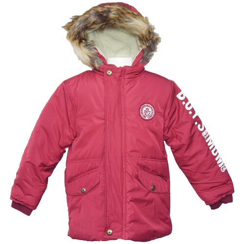 фото Куртка midimod gold, демисезон/зима, манжеты, размер 98-104, бордовый