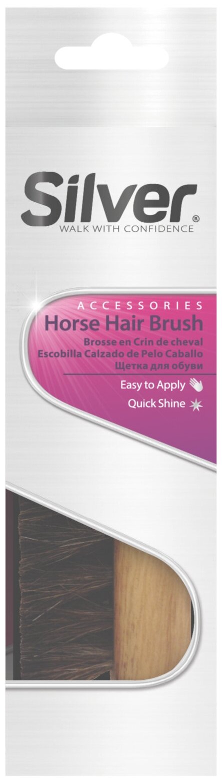 Щетка для обуви Silver Horse Hair Brush бежевый - фотография № 5