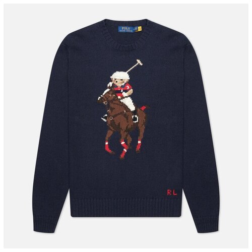 Мужской свитер Polo Ralph Lauren Player Bear Polo синий , Размер XXL синий  