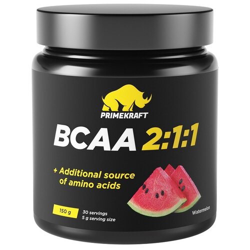 BCAA Prime Kraft 2:1:1, арбуз, 150 гр. bcaa myprotein essential 2 1 1 арбуз 1000 гр