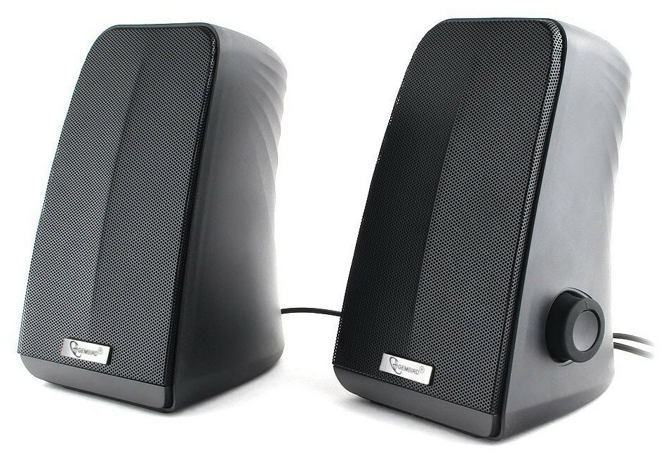 Gembird Колонки SPK-505, черный, 10 Вт, рег. громкости, USB-питание