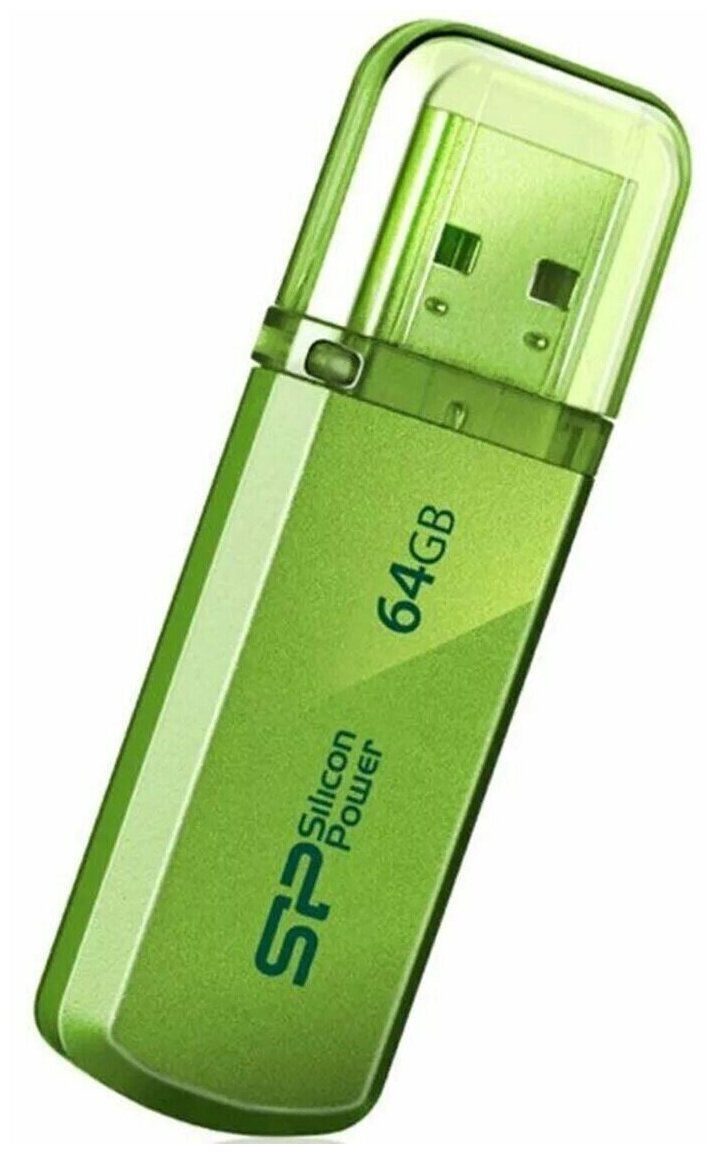 Флеш-накопитель 64Gb Silicon Power Helios 101 (зеленый)