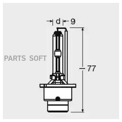 Лампа OSRAM ксеноновая D2S P32D-2 35W OSRAM / арт. 66240CLC - (1 шт)