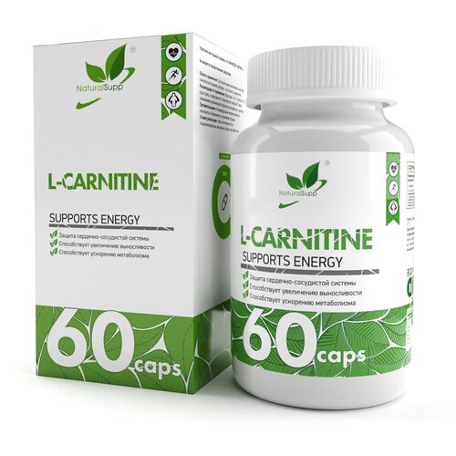 L-Carnitine 750 мг NaturalSupp (Л-Карнитин Тартрат) 60 капс.