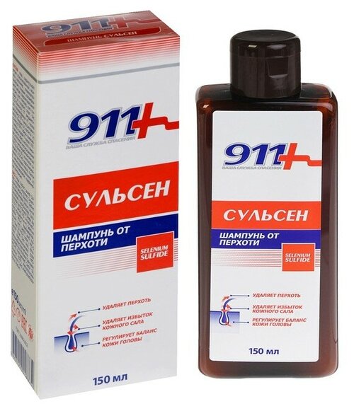 Шампунь от перхоти 911 Сульсен 1%, 150 мл