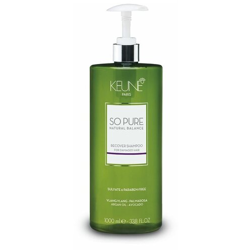 Шампунь Keune So Pure Recover Shampoo, Восстанавливающий шампунь, 1000 мл