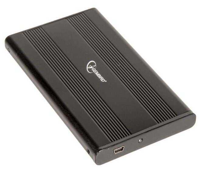 Внешний корпус 2.5" Gembird EE2-U2S-5-S (HDD/SSD (DAS) черный USB 2.0 SATA металл [accessories] EE2-U2S-5