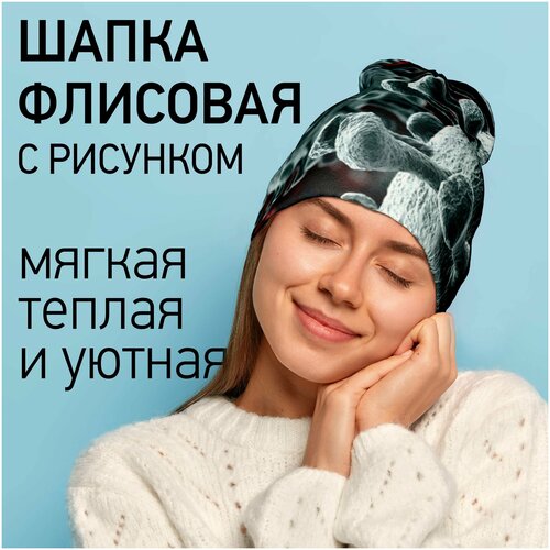 Шапка бини Burnettie, размер 54-60, мультиколор