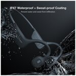 Беспроводные наушники с костной проводимостью BlitzWolf BW-BTS6 Headphones with True Bone Conduction Headphones Black - изображение