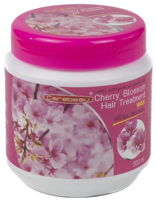 Восстанавливающая маска для волос с экстрактом цветов Вишни Carebeau Cherry Blossom Hair Treatment Wax 500 гр