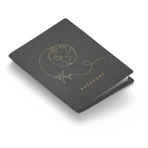 Обложка для паспорта OfficeSpace, серый, мультиколор обложка для паспорта grand натуральная кожа черный серый