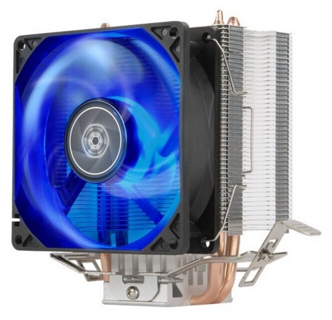 Вентилятор SST-KR03 Kryton CPU Cooler, excellent cooling and low noise, silent hydraulic bearing 92mm blue LED fan