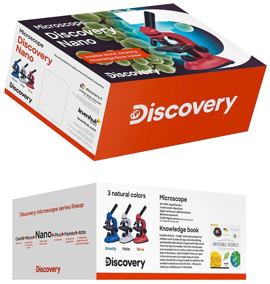 Микроскоп цифровой Discovery Nano Polar с книгой