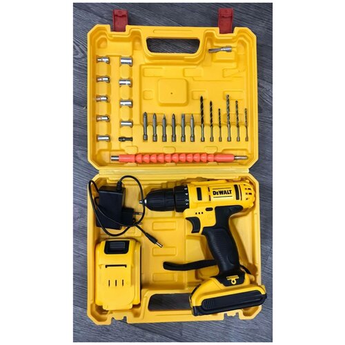 Аккумуляторная дрель-шуруповёрт набор-DeVALT Аналог 12-15V вольтСтроительные инструменты Набор для дома и ремонта Профессиональный шуруповёрт 340000₽