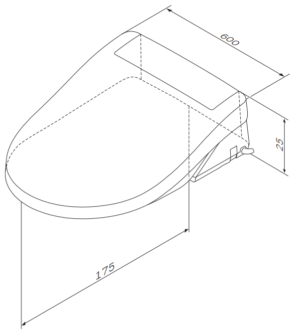 Крышка-сиденье AM.PM Admire CCC7851WH с функцией биде, белый