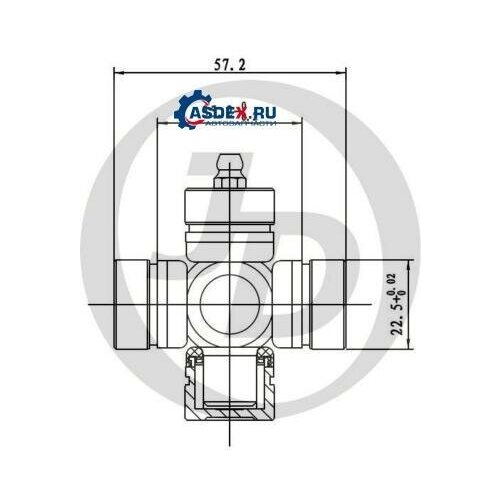 JUST DRIVE JTU0035 Крестовина 37.90x22.50 GUMZ10