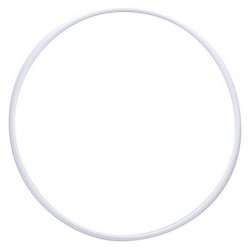 фото Обруч гимнастический энсо mr-opl700, пластиковый, диаметр 700мм, белый нет бренда