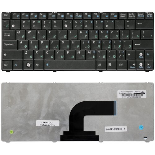 Клавиатура для ноутбука Asus N10 N10A N10C N10E N10J N10JC Series Плоский Enter Белая без рамки PN V090262BS2 763₽