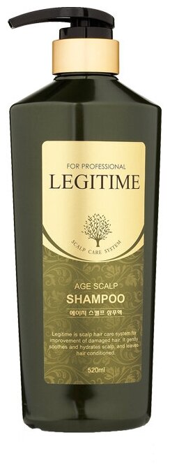 Укрепляющий шампунь для волос Welcos Mugens Legitime Age Scalp Shampoo (520 мл)