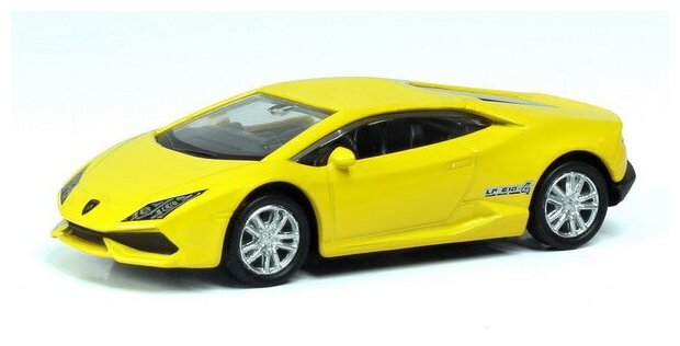 1:64 Машина металлическая RMZ City LAMBORGHINI HURACAN LP610-4, цвет жёлтый Uni-Fortune 344995-YL