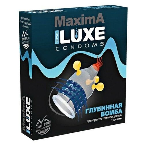 Презерватив luxe maxima глубинная бомба - 1 шт. Luxe Luxe maxima №1 глубинная бомба презерватив luxe maxima контрольный выстрел 1 шт