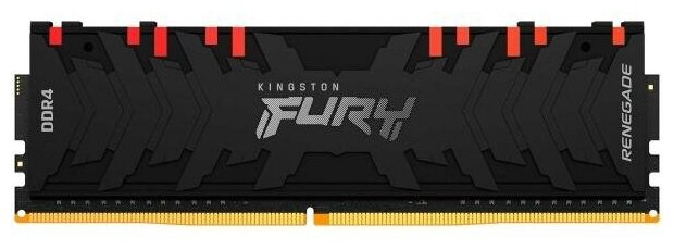 Оперативная память для компьютера 8Gb (1x8Gb) PC4-25600 3200MHz DDR4 DIMM CL16 Kingston FURY Renegade RGB (KF432C16RBA/8)