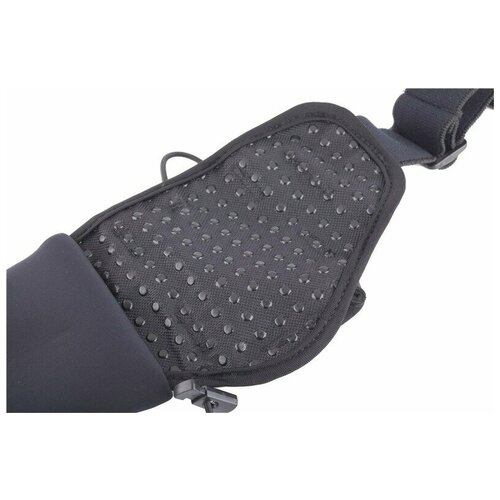 Сумка  поясная Pictet Fino спортивная, текстиль, черный