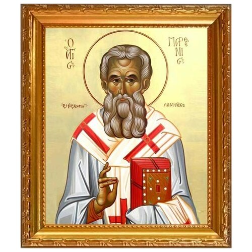 Парфений Лампсакийский, преподобный епископ. Икона на холсте.