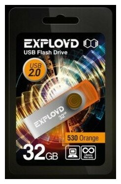 USB флэш-накопитель EXPLOYD 32GB 530 красный