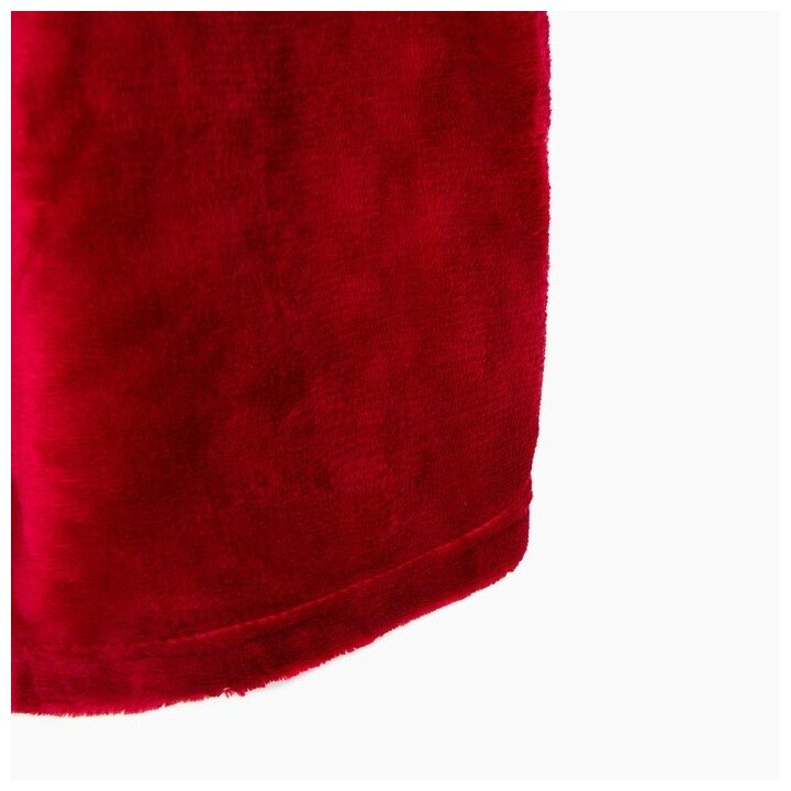 Халат LoveLife "Cozy" цв.бордовый, р-р M, микрофибра, 100% п/э, 250 г/м2 9079451 - фотография № 7