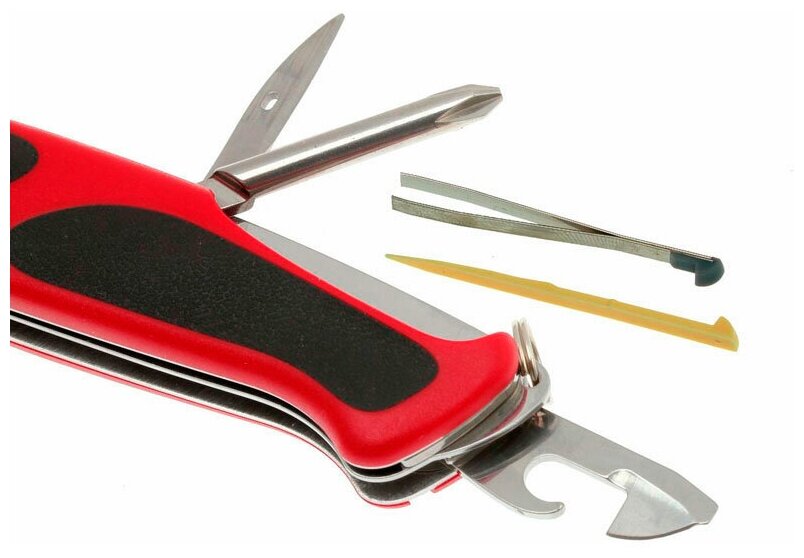Нож перочинный Victorinox RangerGrip 78 (0.9663.MC) 130мм 12функций красный/черный карт.коробка - фото №8