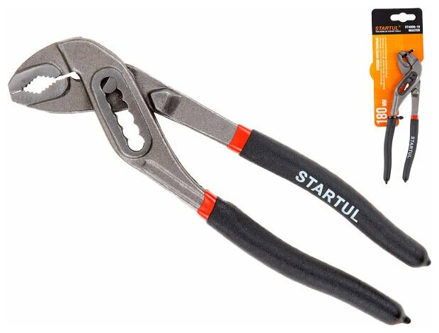 Клещи переставные 180 мм для труб, гаек STARTUL Master (ST4006-18) — фото 1