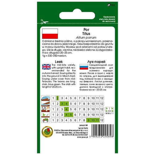 Семена лука PNOS Титус, 1 гр.