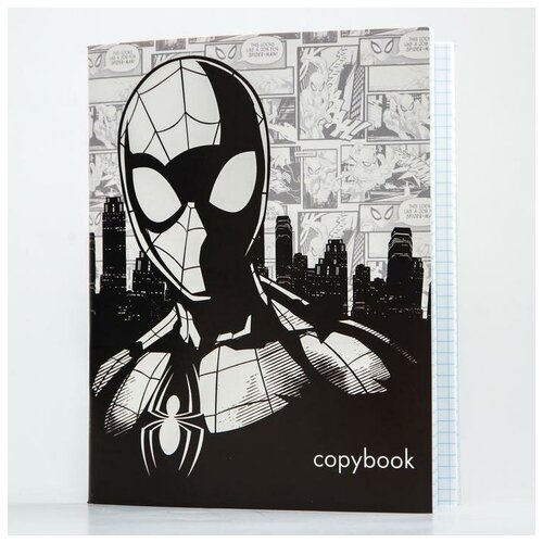 Тетрадь 48 листов в клетку, картонная обложка «Супергерой», «Человек-паук» пазл trefl 35 48 54 70 деталей супергерой человек паук