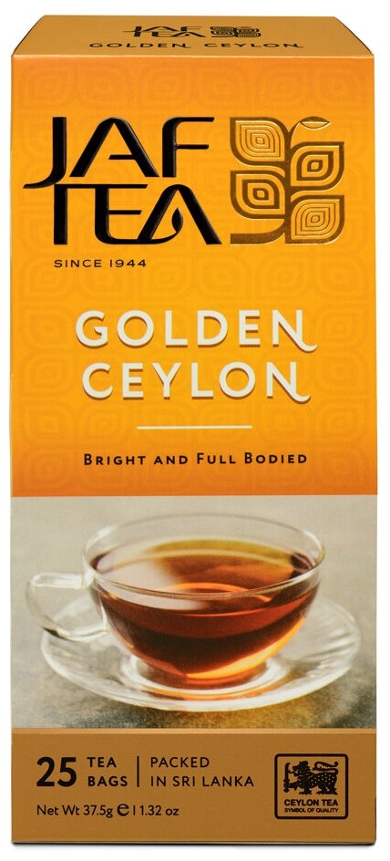 Чай чёрный JAF TEA Golden Ceylon 25 пакетиков