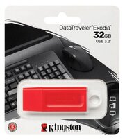 USB флешка Kingston 32Gb DataTraveler Exodia USB 3.2 Gen 1 red