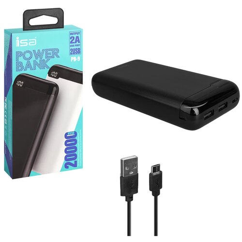 ISA Внешний аккумулятор ISA PB-9 20000mAh черный 167400₽
