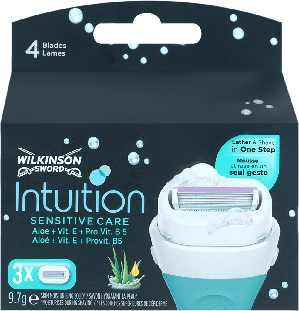 Картриджи сменные для бритвы женские WILKINSON SWORD Intuition Sensitive, 3шт