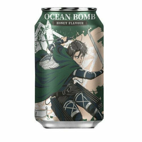 Газированный напиток Ocean Bomb Attack on Titan Honey Flavour, 330 мл