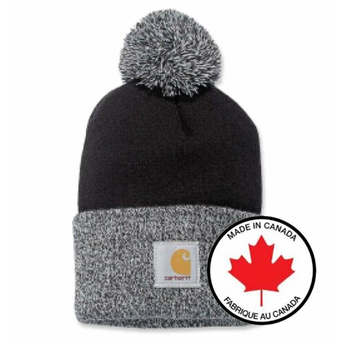 Шапка carhartt, размер one size, белый, черный шапка flylow og pom beanie цвет mars