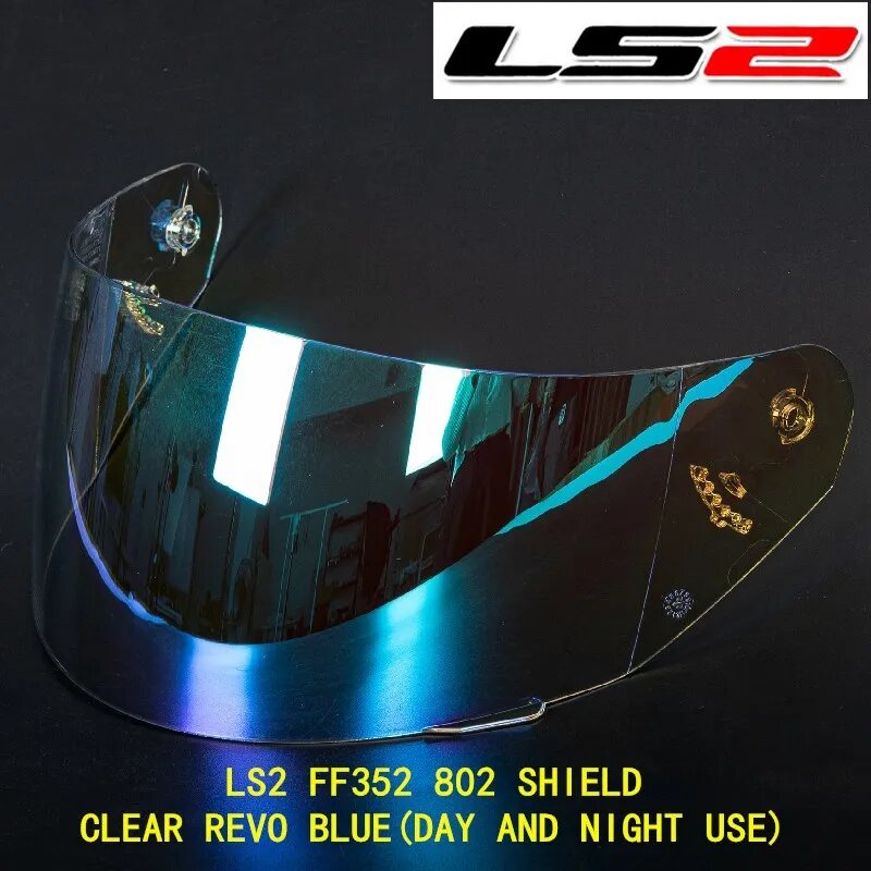 Шлем с защитой от царапин LS2 FF802 352 FF351 FF369 FF384, clear revo blue