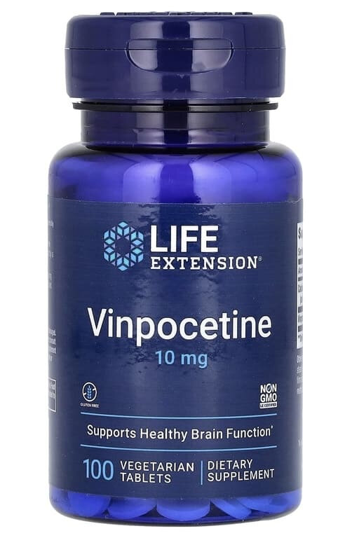 Life Extension Vinpocetine Винпоцетин 10 мг 100 таблеток