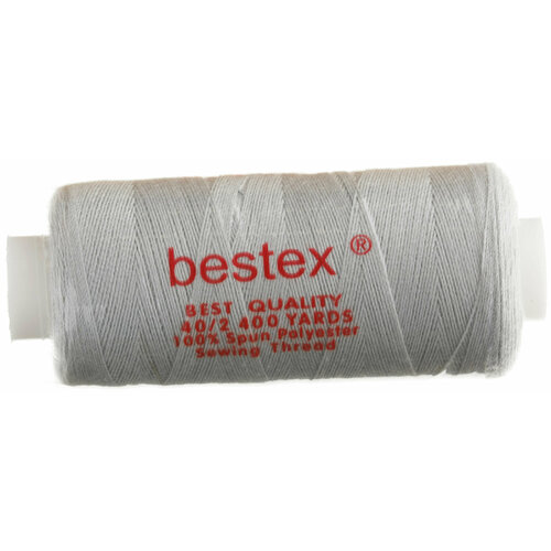 Нитки швейные Bestex 40/2, 400ярдов, 309, бело-голубой, 100%полиэстер, 2шт