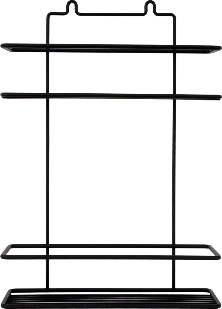 Полка для ванной 25x8.5x36.5 см цвет чёрный