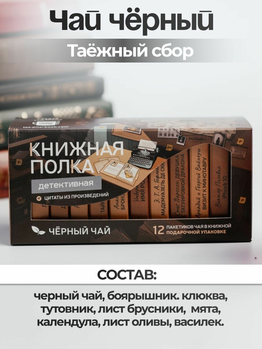 Чай листовой подарочный "Детективная", черный — фото 1