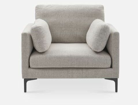 Кресло Кларке C982112, CF423, black, с подушками, обивка рогожка